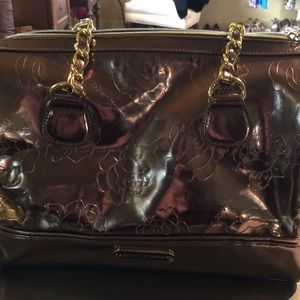 Betsey Johnson Gunmetal Handbag